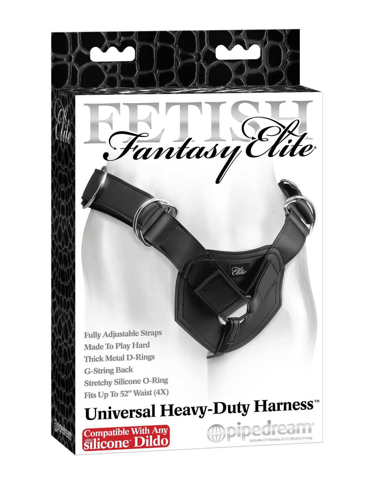 Fetish Fantasy Elite Universal Heavy Duty Black Harness – Durable Harness > Dildos > Strap On Harnesses - Tophatter Daily Deals