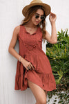 Tassel Tie Lace Trim Sleeveless Dress Casual Dresses - Tophatter Daily Deals