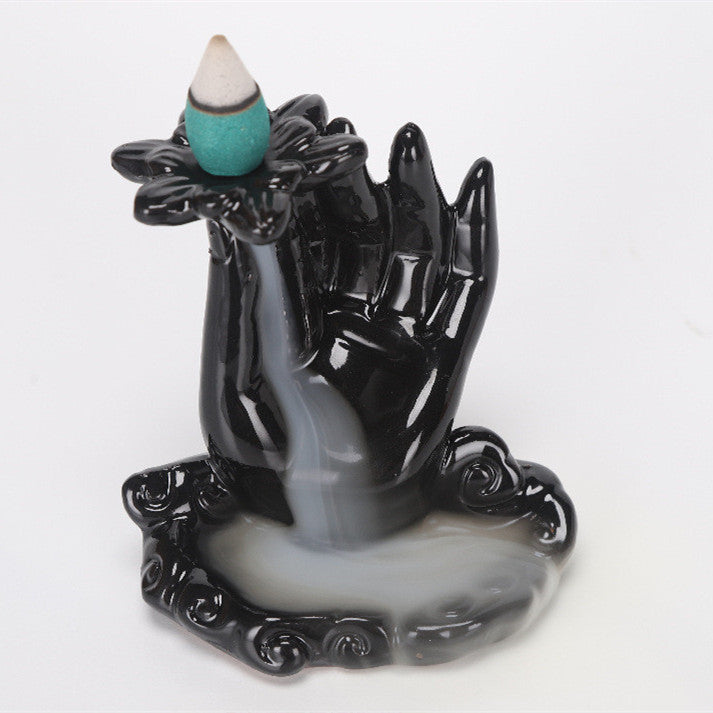 Bergamot Rockery Incense Burner Ceramic Incense Road C 0 - Tophatter Daily Deals