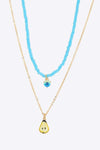 Fruit Pendant Double-Layered Necklace Pastel Blue One Size Necklaces - Tophatter Daily Deals