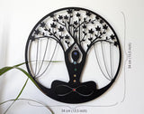Art Decor Yoga Meditation Wall Hanging Craft 0 - Tophatter Daily Deals