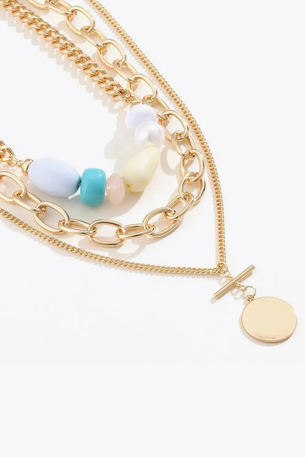 Triple-Layered Iron Necklace Necklaces - Tophatter Daily Deals