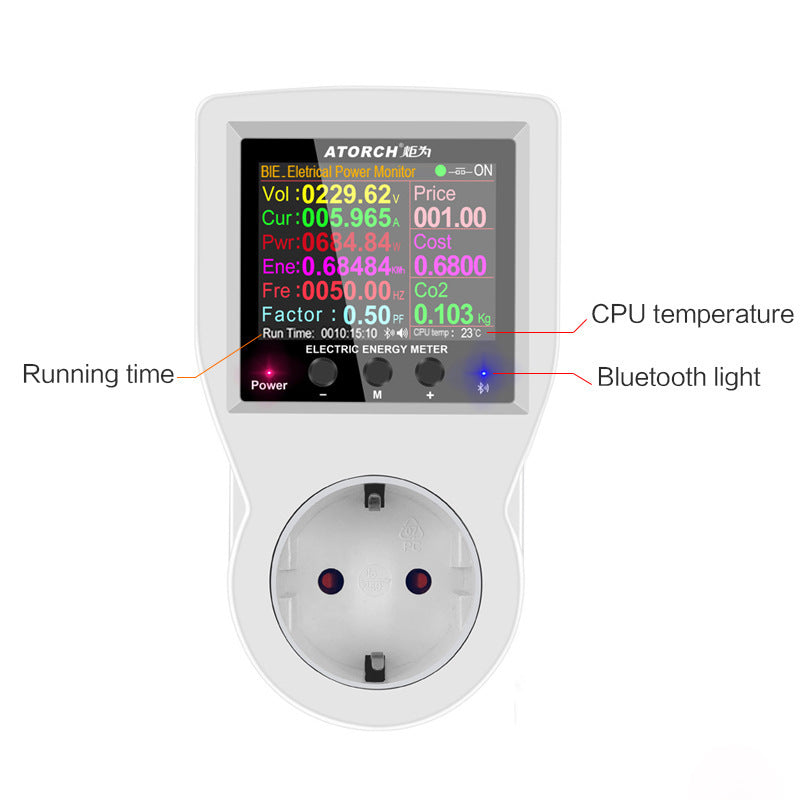 220V AC EU Socket Plug Power Digital 0 - Tophatter Daily Deals