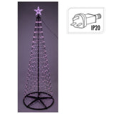 Multicolour LED Christmas Tree | Colour Changing Tree 370 RGB Lights UK Plug LED Light - Tophatter Daily Deals
