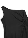 Plus Size Twisted One Shoulder Sleeveless Midi Dress Casual Dresses - Tophatter Daily Deals