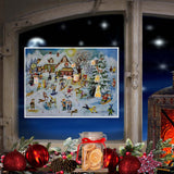 Ski Hut During Last Winter Vacation Traditional Christmas Paper Advent Calendar Advent Calendar - Tophatter Daily Deals