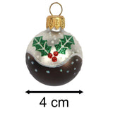 Mini Christmas Pudding Bauble | Small Hanging Ornament for Christmas Tree - 4cm Baubles - Tophatter Daily Deals