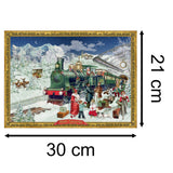 Christmas Advent Calendar Santa's Express | Christmas Train Advent Calendar Traditional Advent Calendar | The Christmas Railway Picture Advent Calendar Paper Advent Calendar Advent Calendar - Tophatter Daily Deals