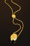 18K Gold-Plated Sweater Chain Necklace Necklaces - Tophatter Daily Deals