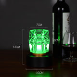 Bar Atmosphere Table Crystal Lamp Led LightsCharging Green light 220V US 0 - Tophatter Daily Deals