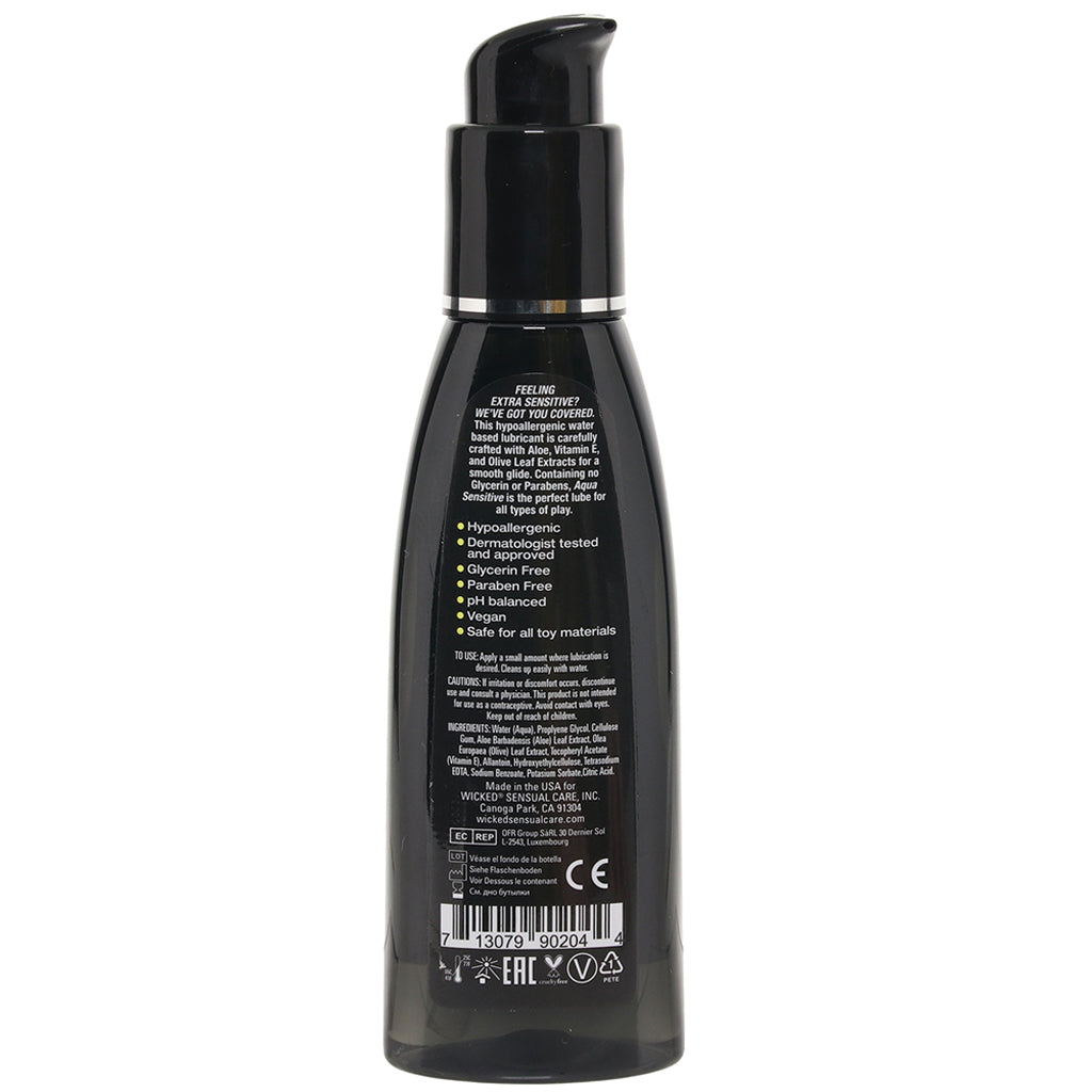 Aqua Sensitive Hypoallergenic Lube 4oz/120ml Lubes and Lotions > Water Based Sex Lubes - Tophatter Daily Deals