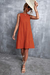 Sleeveless Round Neck Tiered Dress Casual Dresses - Tophatter Daily Deals