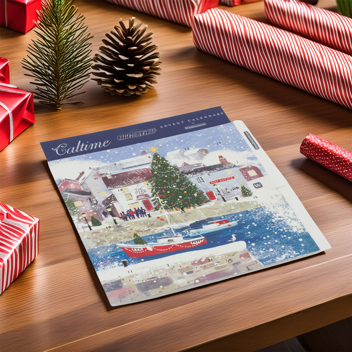 Harbour at Christmas Advent Calendar Greetings Card | Christmas Advent Calendar Advent Calendar - Tophatter Daily Deals
