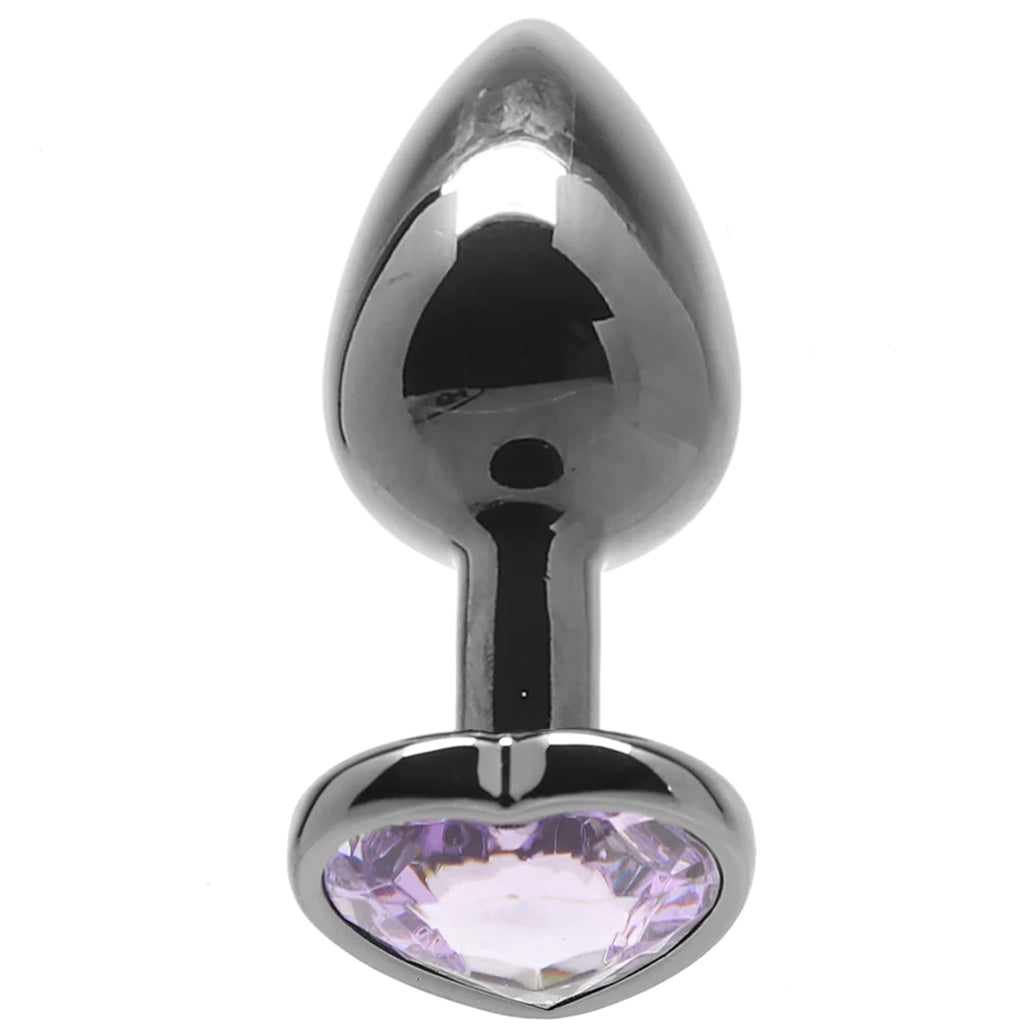 Ouch! Purple Heart Gem Plug in Small - Tophatter's Adult Products Anal Sex Toys > Butt Plugs - Tophatter Daily Deals