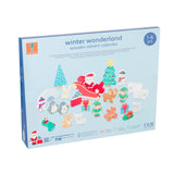 Children's Wooden Winter Wonderland Christmas Advent Calendar | Wood Advent Calendar Advent Calendar For Kids | Santa Claus Playset Advent Calendar Advent Calendar - Tophatter Daily Deals