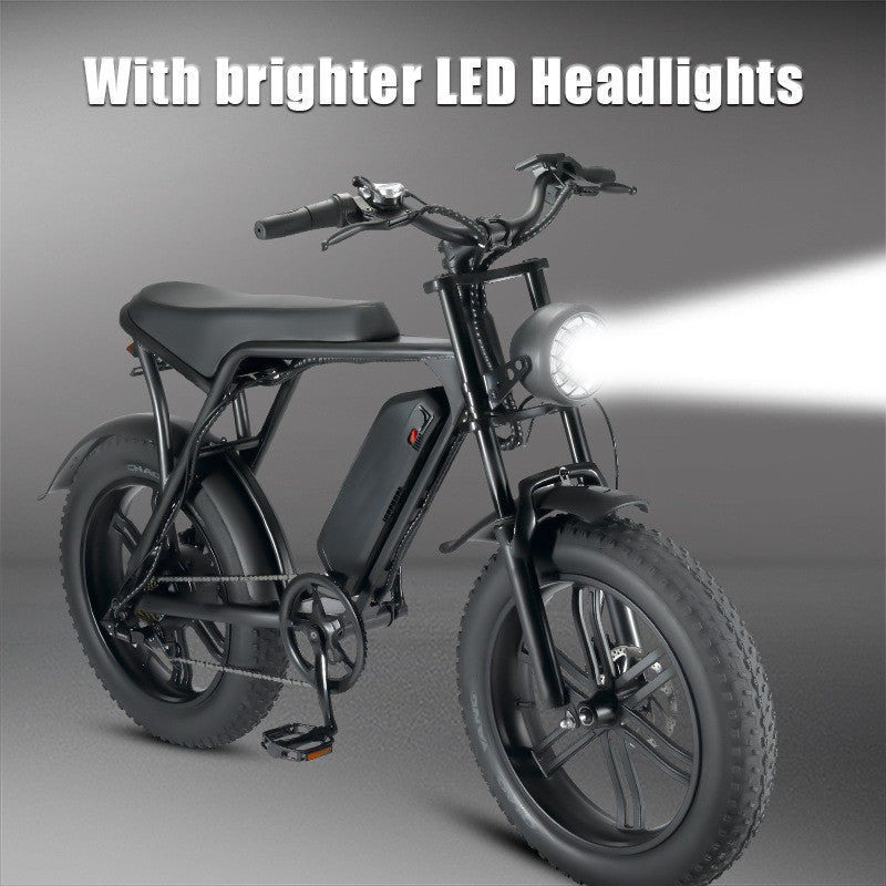 20 Inch 48 V Power Bicycle Fat Tire Snow 0 - Tophatter Daily Deals