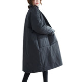 Artistic Loose Plus Size Women's Slim Coat 0 - Tophatter Daily Deals