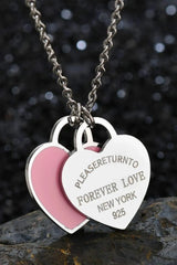 Heart Pendant Stainless Steel Necklace Necklaces - Tophatter Daily Deals
