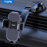 TOPK D38C Car Phone Holder – Adjustable Dashboard Mount Phone Mounts & Holders - Tophatter Daily Deals
