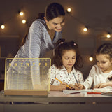 Acrylic Dry Wipe Board With LED Light Transparent Desktop Calendar White Holder 0 - Tophatter Daily Deals