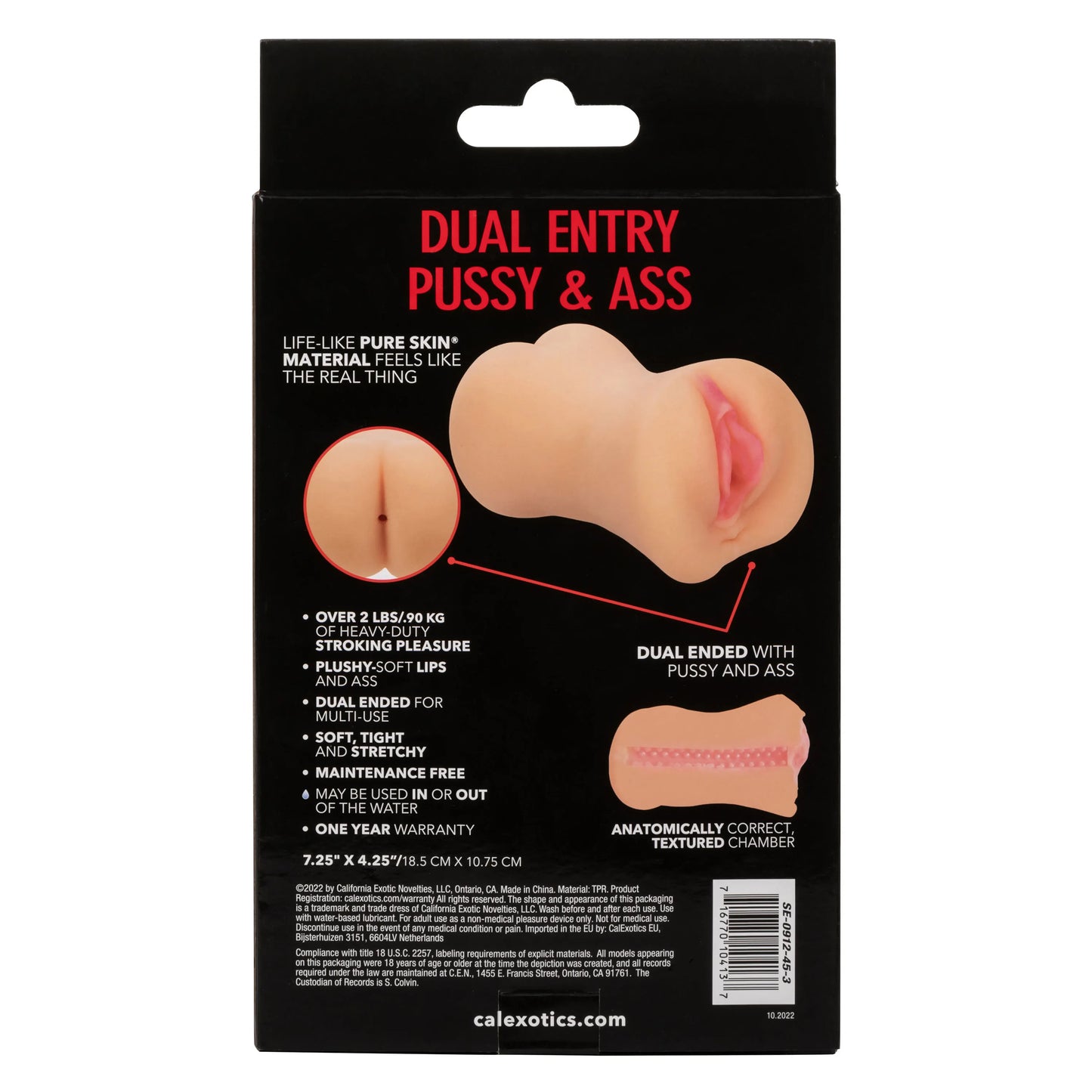 Stroke It Dual Entry Pussy and Ass – Double-Ended Stroker Sleeve > Sex Toys For Men > Masturbators > Manual - Tophatter Daily Deals