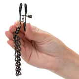 Euphoria Collection Black Chain Adjustable Nipple Clamps with Soft Pads > Sex Toys > Nipple Clamps - Tophatter Daily Deals