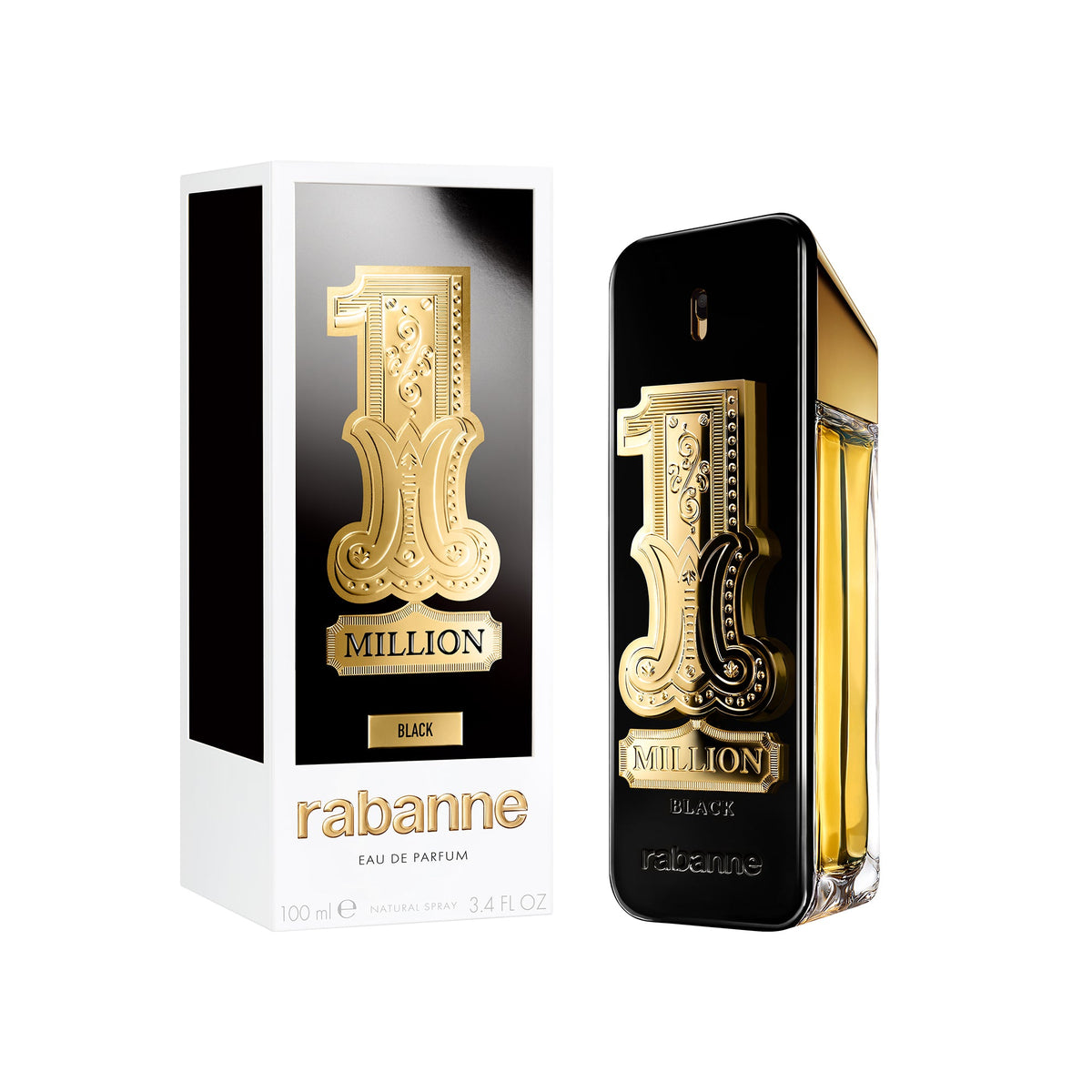 Rabanne 1 Million Black Eau De Parfum 100ml Spray - Tophatter Daily Deals