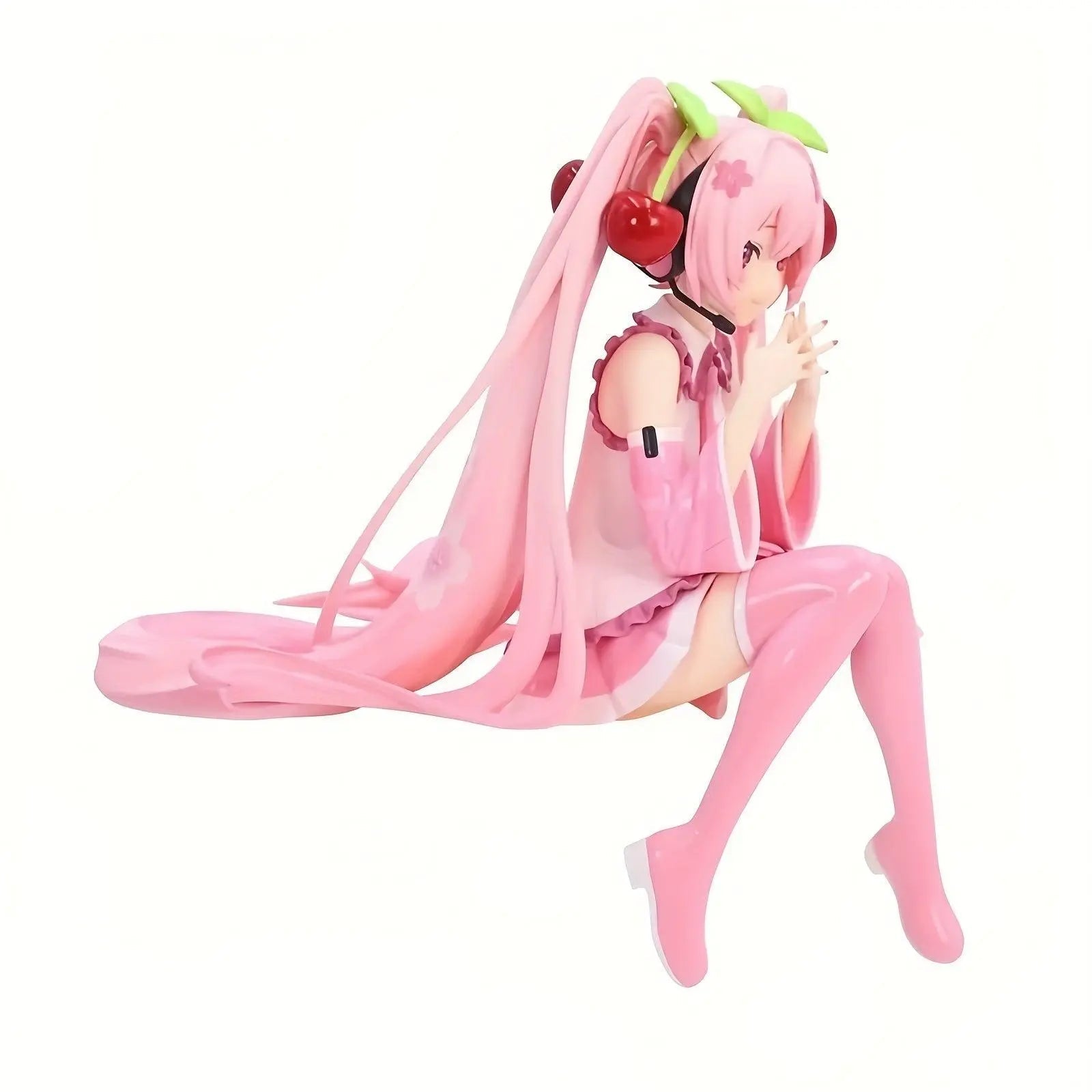 1pc Cute Anime Figures Cake Toppers Pink, Pretty Girl With Cherry Action Figures Girls Model Collection Gifts For Girls And Boys - Tophatter Daily Deals