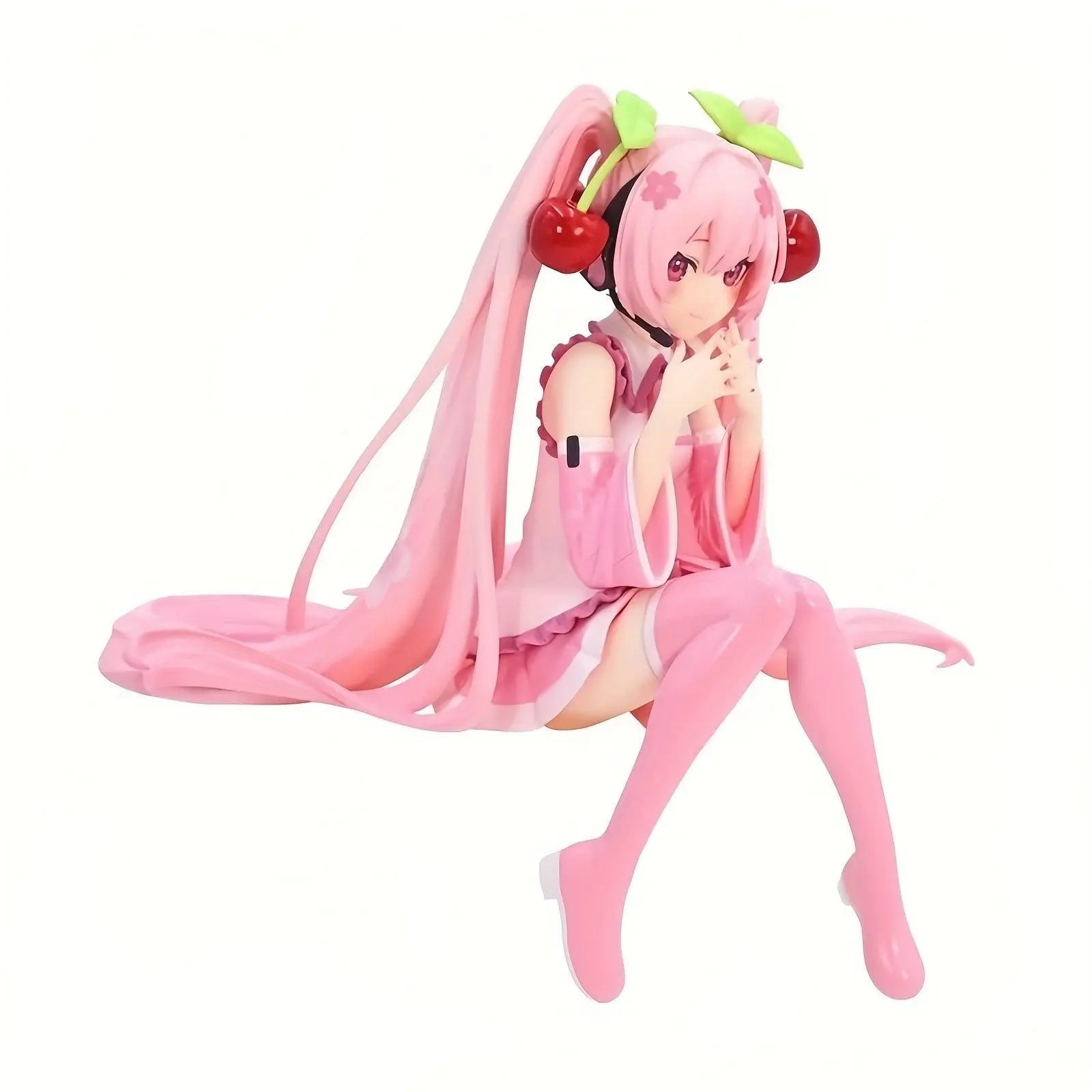 1pc Cute Anime Figures Cake Toppers Pink, Pretty Girl With Cherry Action Figures Girls Model Collection Gifts For Girls And Boys - Tophatter Daily Deals