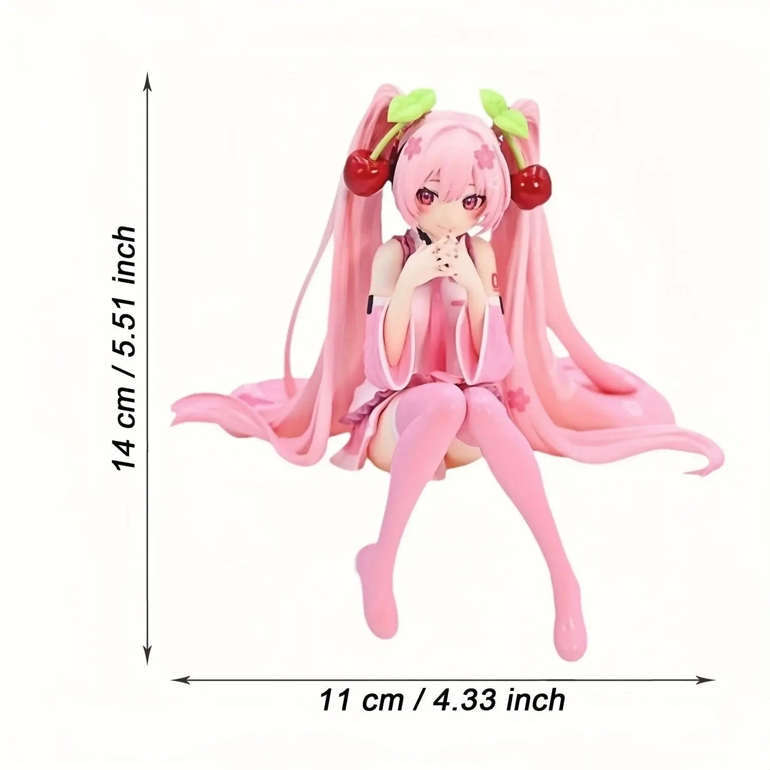 1pc Cute Anime Figures Cake Toppers Pink, Pretty Girl With Cherry Action Figures Girls Model Collection Gifts For Girls And Boys - Tophatter Daily Deals