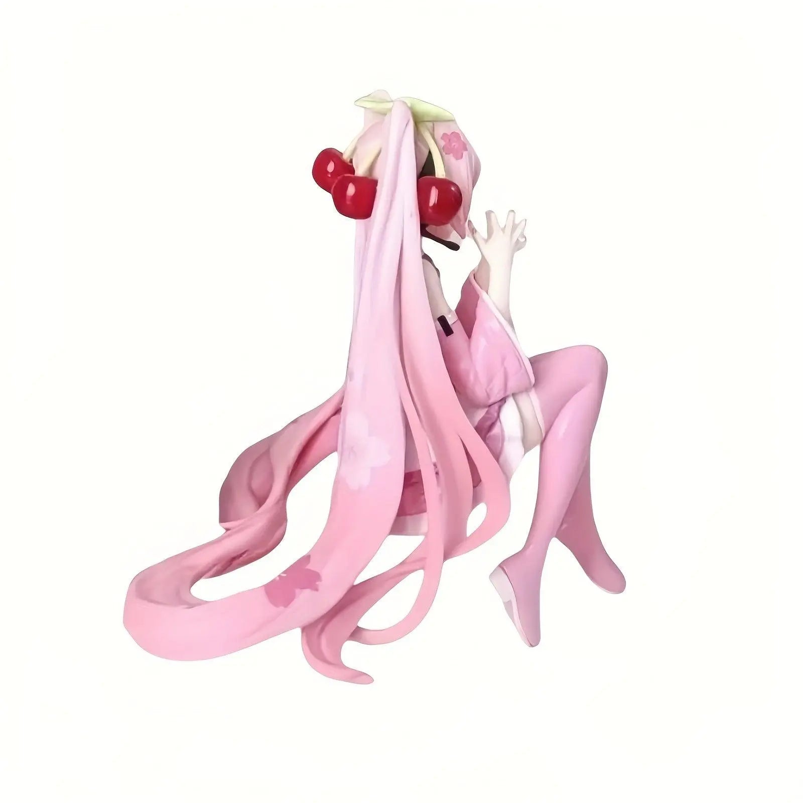 1pc Cute Anime Figures Cake Toppers Pink, Pretty Girl With Cherry Action Figures Girls Model Collection Gifts For Girls And Boys - Tophatter Daily Deals