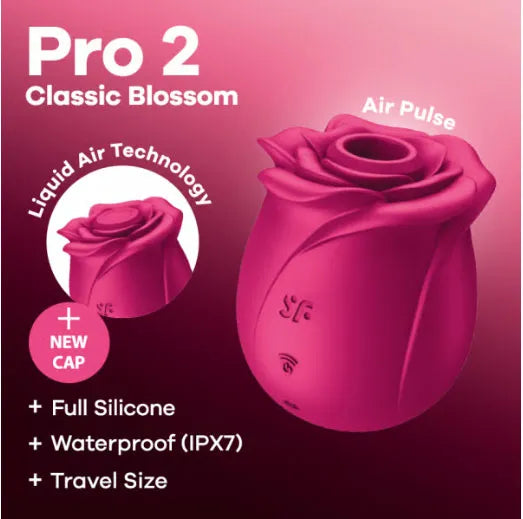 Satisfyer Pro 2 Classic Blossom – Pressure Wave Vibrator > Sex Toys For Ladies > Air Pulsation - Tophatter Daily Deals