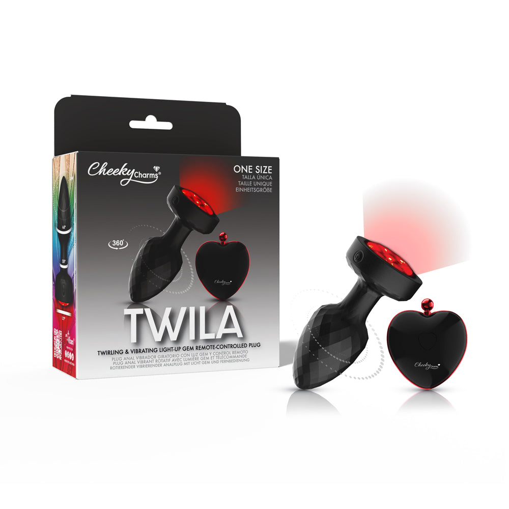 Cheeky Charms Twila – Light-Up Rotating Vibrating Anal Plug with Remote > Anal Range > Vibrating Butt Plugs - Tophatter Daily Deals