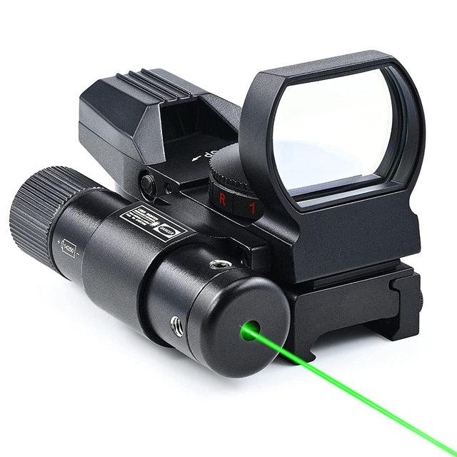 1x22x33 Red Green Dot Sight for 20mm Rail 5 Brights Green Laser - Tophatter Daily Deals