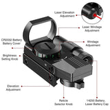 1x22x33 Red Green Dot Sight for 20mm Rail 5 Brights - Tophatter Daily Deals