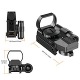 1x22x33 Red Green Dot Sight for 20mm Rail 5 Brights - Tophatter Daily Deals