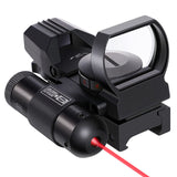 1x22x33 Red Green Dot Sight for 20mm Rail 5 Brights Red Laser - Tophatter Daily Deals