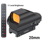 1x22x33 Red Dot Laser Sight for 11/20mm Rail 20mm - Tophatter Daily Deals