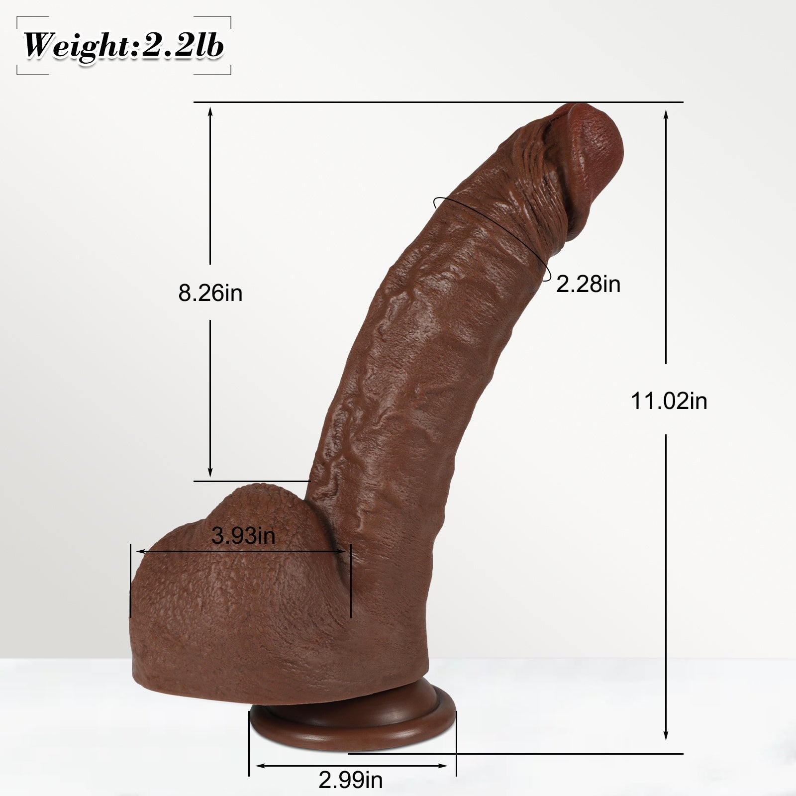 Buder-Manual Dildo Life-like Play Fun 11.02 Inches Dildos - Tophatter Daily Deals
