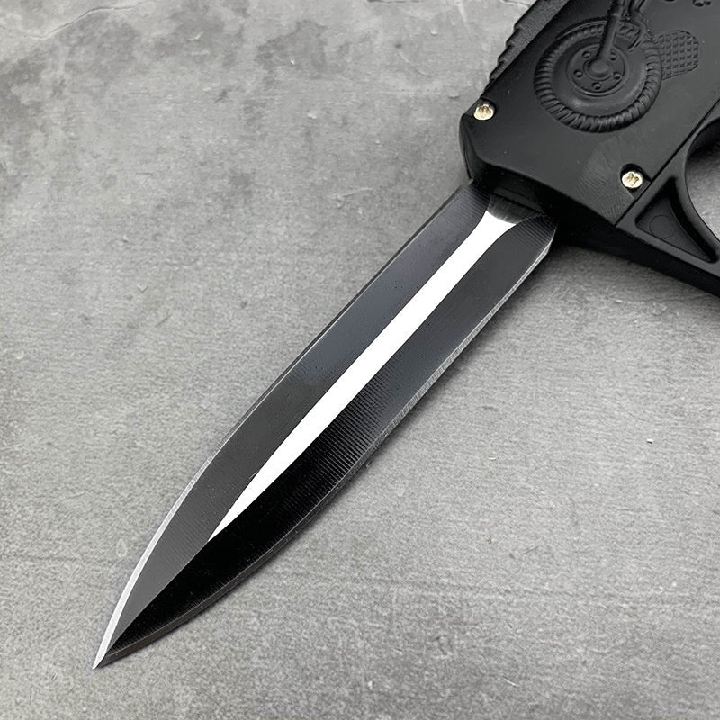 SKULL KNUCKLE AUTOMATIC KNIFE - Tophatter Daily Deals