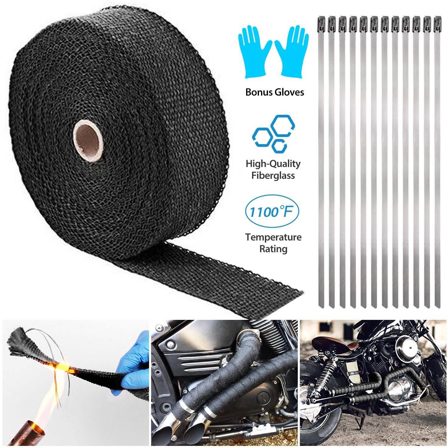 2" 50FT Fiberglass Manifold Header Pipe Heat Wrap Everything Else - Tophatter Daily Deals