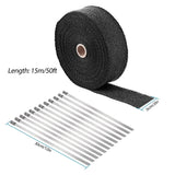 2" 50FT Fiberglass Manifold Header Pipe Heat Wrap Everything Else - Tophatter Daily Deals