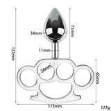 New Products Anal Plugs Metal Finger Tiger Anal Plugs Rear Anal Plugs Adult Erotic Sex Products Anal Plugs White Large - Tophatter Daily Deals