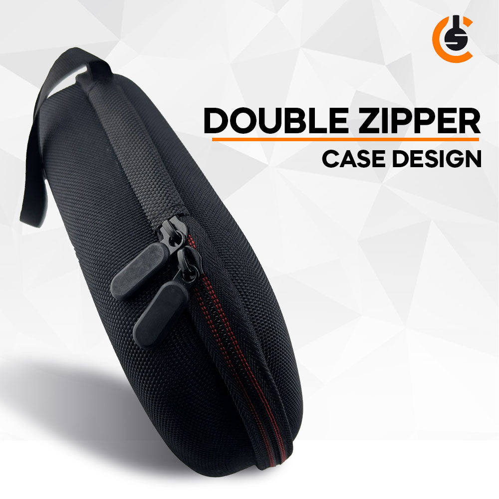 CentralSound EVA Hard Zippered Headphones Protective Carrying Case - Black Audio Accessories - Tophatter Daily Deals