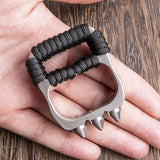 Two Finger Brass Knuckles Stainless Steel Brass Knuckles - Tophatter Daily Deals