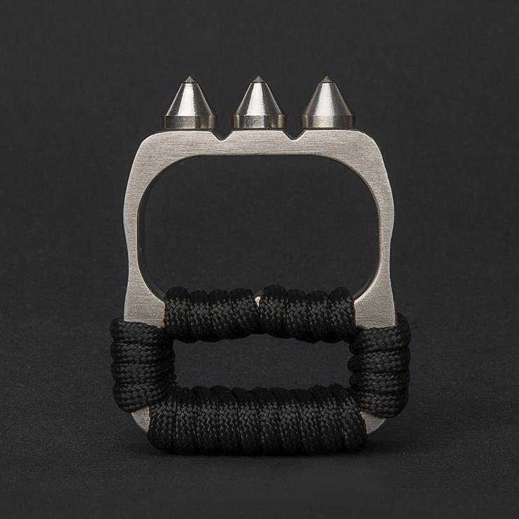 Two Finger Brass Knuckles Stainless Steel Brass Knuckles - Tophatter Daily Deals