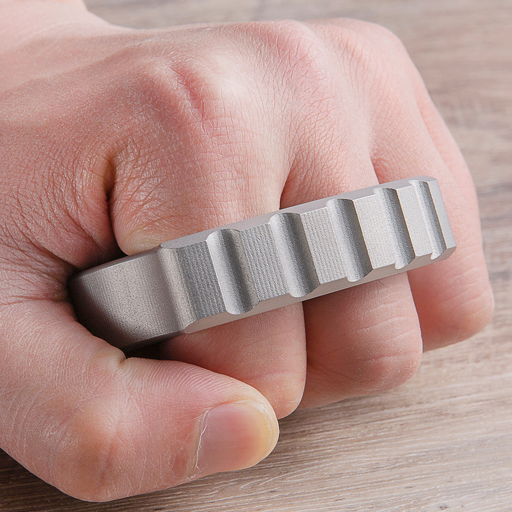 Afrankart DFK 2 Finger Brass Knuckles Ring Stainless Steel - Cakra EDC Gadgets Brass Knuckles - Tophatter Daily Deals