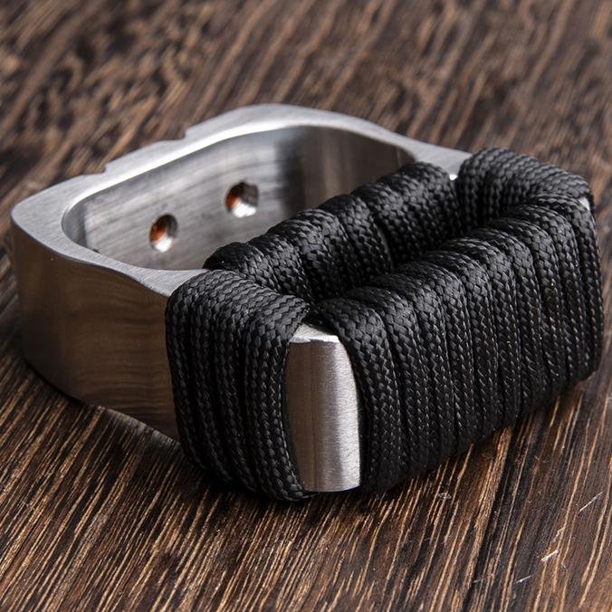 Two Finger Brass Knuckles Stainless Steel Brass Knuckles - Tophatter Daily Deals
