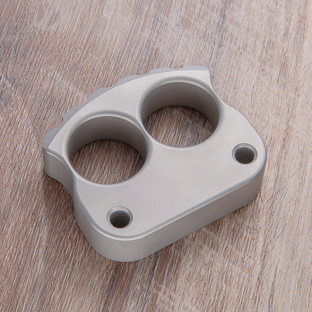 Afrankart DFK 2 Finger Brass Knuckles Ring Stainless Steel - Cakra EDC Gadgets Brass Knuckles - Tophatter Daily Deals
