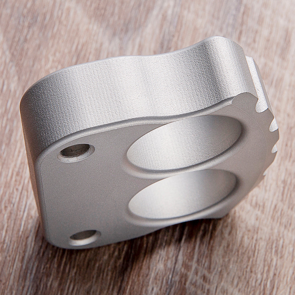 Afrankart DFK 2 Finger Brass Knuckles Ring Stainless Steel - Cakra EDC Gadgets Brass Knuckles - Tophatter Daily Deals